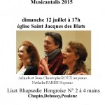 affiche ouverture stage  2015 st Jacques des Blats-1